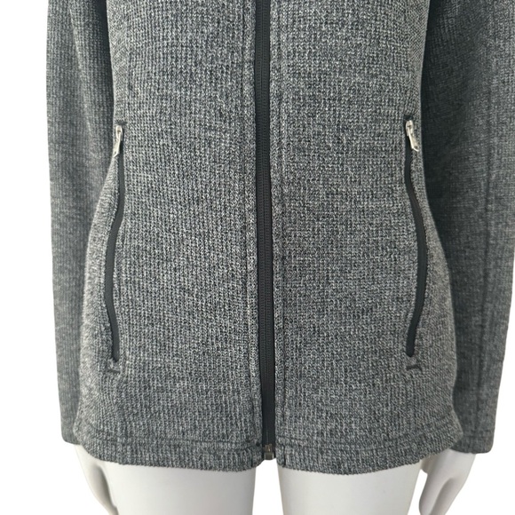 SPYDER Endur Full Zip Mid Weight Fleece Lined Sweater Jacket Winter Grey Size M - Picture 6 of 16